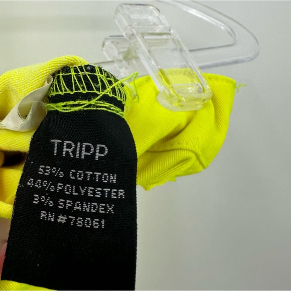 TRIPP NYC Skinny Jeans Neon Yellow Womens 26 | K057 - Picture 8 of 9